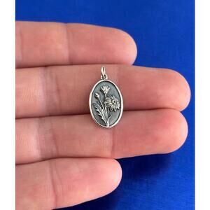 Sterling Silver Daisy Charm